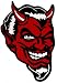 Red Devil Embroidered Patch Satanic Evil Lucifer Satan Iron-on Emblem Large