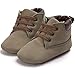 Voberry® Toddler Baby Boy's Leather Sneaker Shoes Lace up Snow Boots Warm (6~12Month, Brown)