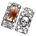 Samsung Finesse R810 (Metro PCS) Rubberized Snap-On Protector Hard Case Image Cover "Skullerific" Design