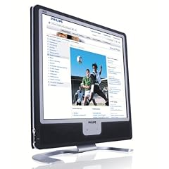 Philips 190X7FB 48,3 cm (19 Zoll) TFT LCD-Monitor analog/digital DVI-D (Kontrast 800:1, 2ms Reaktionszeit) schwarz/silber