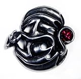 Forgotten Flyer Dragon Pin with Red Swarovski Crystal