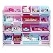 Stores Tot Tutors, Inc. Tot Tutors WO574 Forever Collection Wood Toy Storage Organizer, X-Large, White/Pink&Purple,
