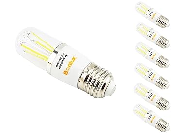 【クリックで詳細表示】Bonlux 管状 T10 LED 電球 バルブ E26 口金 4W 6個入 電球色 AC95-130V AC 360°発光： ホーム＆キッチン