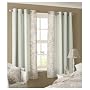 Ashley Wilde Linda Barker Design, Jenna Lined Eyelet Curtain, Duckegg, 66 Inch x 72 Inch