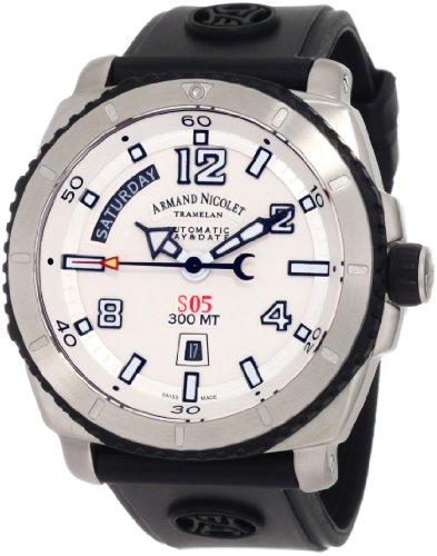 Armand Nicolet Men's 9610A-AG-G9610 S05 Sporty Automatic Stainless-Steel Watch