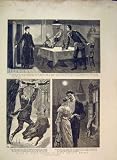 1884 ROMANCE CHI LUNG BOAR CHASING MAN DINNER TABLE
