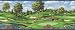 Wallpaper Blue Mountain American Inspirations Golf Scenic Border AG042122B