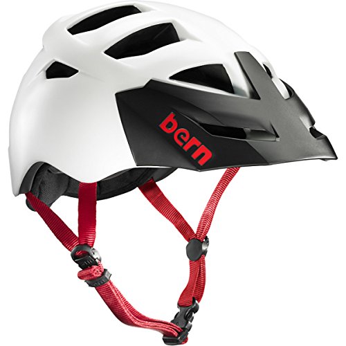 Bicycle Helmet Review Bern Men's Morrison Bike Zipmold Satin White