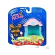 Littlest Pet Shop Pets On The Go Figure Yorki in Doghouse