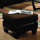 Ottoman in Chocolate Brown Velvet & Bycast Base