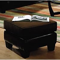 Ottoman in Chocolate Brown Velvet & Bycast Base