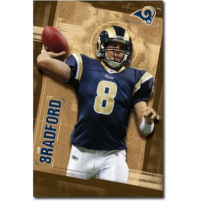 (22x34) St. Louis Rams Sam Bradford Sports Poster Print