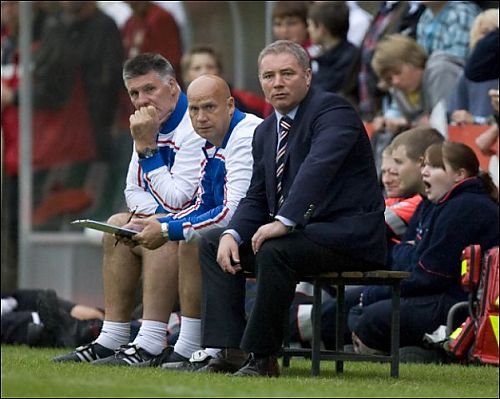 Photographic Prints of Soccer - Rangers v Bayer 04 Leverkusen - Pre Season Friendly - Takko Stadium from Rangers