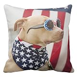 Dog Dressed In American Flag Neckerchief Wearing S Throw R8c36b8f5b6e54ca9893286ef35fab928 2izwx 8byvr Pillow Case