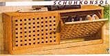 Schuhschrank, Schuhregal, Schuhkonsole Gitterdesign