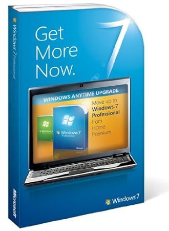Microsoft  Windows Anytime Upgrade Windows 7, Home Premium to Professional, EN