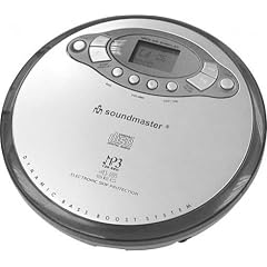 Soundmaster CD 9155 CD/MP3-Player (Akkuladefunktion) schwarz/silber