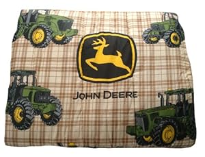 John Deere Bedding Traditional Tractor And Plaid Collection Comforter