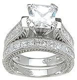 2.57ct ENGAGEMENT RING WEDDING SET ~ L@@K