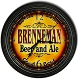 BRENNEMAN 'S Beer and Ale Cascading Pub Wall Clock