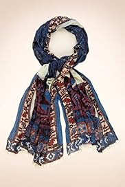 Indigo Collection Abstract Print Lightweight Scarf