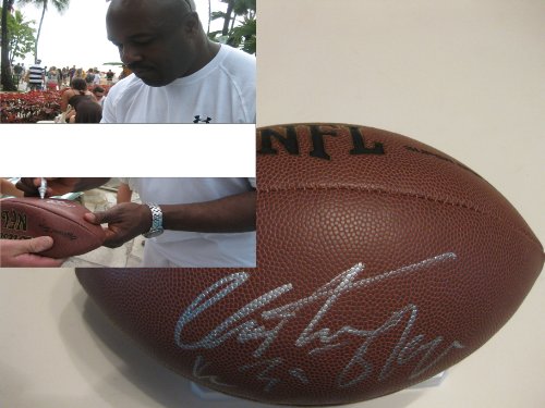 CHRISTIAN OKOYE,KC CHIEFS,KANSAS CITY CHIEFS,SIGNED,AUTOGRAPHED,NFL FOOTBALL,COA,WITH PROOF