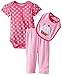 BON BEBE Baby Girls' Newborn Cupcake 3 Piece Legging Set