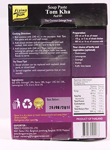 Flying Pan Tom Kha Paste 2pk Free Shipping