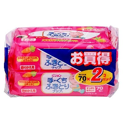 ピジョン　手・くちふきとりナップ　詰めかえ用　２個パック