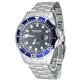 Nautec No Limit Herren-Armbanuhr Deep Sea Bravo DSB AT/STSTBLBK