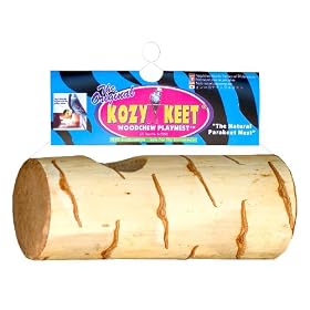 Wesco Pet Kozy Keet Woodchew Playnest Holistic Parakeet Nest by Wesco Pet