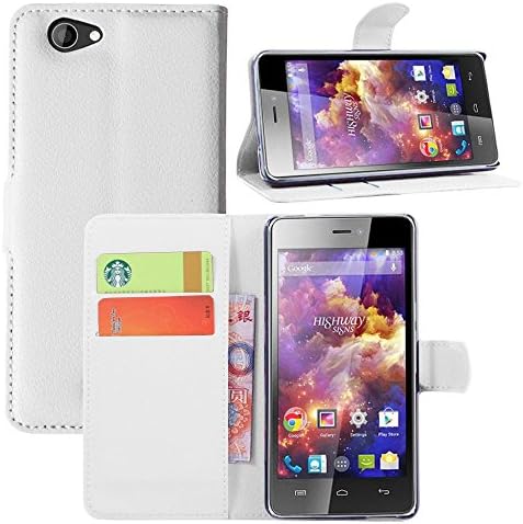 Bayke Brand / Wiko Highway Signs Case, New PU Leather Wallet Flip Case Skin Cover with Stand with Credit Card Holder Slots Case for Wiko Highway Signs