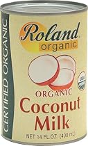 Roland Coconut Milk, Organic, 14-Ounce Cans (Pack of 24)