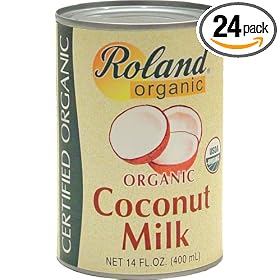 Roland Coconut Milk, Organic, 14-Ounce Cans (Pack of 24)