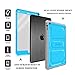 Fintie iPad Air 2 Case - CaseBot Tuatara Series Rugged Unibody Dual Layer Hybrid Full Protective Cover with Built-in Screen Protector and Impact Resistant Bumper for iPad Air 2 (2014 Model), Blue