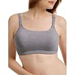 Gilligan & O'Malley&reg; Nursing Sports Bra - Heather Gray