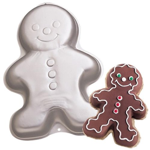 Wilton Gingerbread Boy Ginger Bread Girl Christmas Holiday Snowman Clown Cake Pan Mold (2105-3313, 1998)