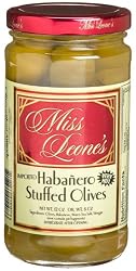 Miss Leone's Habanero Stuffed Queen Olives, 12-Ounce Jars (Pack of 3)
