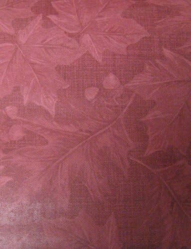 Burgundy Fall Harvest Leaf Tablecloth (52in X 70in)