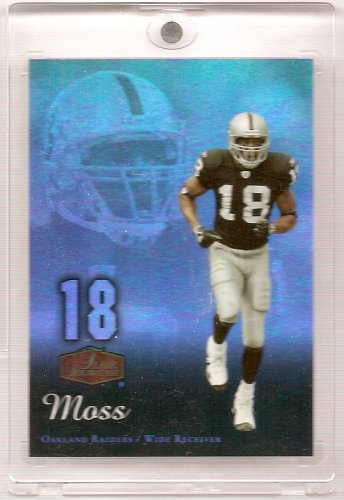 2006 Flair Showcase Football Showcase Randy Moss Oakland Raiders Football Card # 72 - Mint Condition - Shipped in Protective Display Case