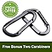 Raniaco Hammock Tree Straps 2 Pack with Carabiners - Durable, Strong and No Stretch Hammock Suspension System,2 Carabiners Included