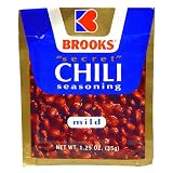 Brooks Secret Chili Seasoning, Mild, 1.25-Ounce Packets (Pack of 24)