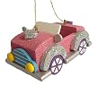 3" Fairy Whispers Pink Glittered Automobile Christmas Ornament