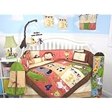 SoHo 1234 Jungle Friends Baby Crib Nursery Bedding 10 Pieces Set