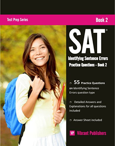 SAT Writing: Identifying Sentence Errors Practice Questions - Book 2 (Test Prep Series 5)