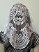 White Spanish Style Veils and Mantillas Church First Communion Lace Mass Large-WSP