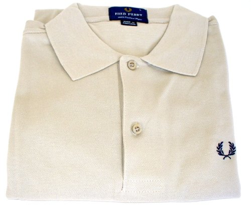 Fred Perry Mens Cotton Short Sleeve Polo Shirt - Khaki