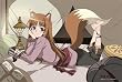 狼と香辛料 ベッドシーツ B(ホロ 夜のくつろぎ)