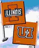 Illinois Fighting Illini Car Flag