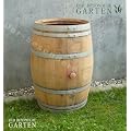 Regentonne, Holzfass, Weinfass, Fass, Barrique aus Eiche 225 Liter inkl. Wasserhahn